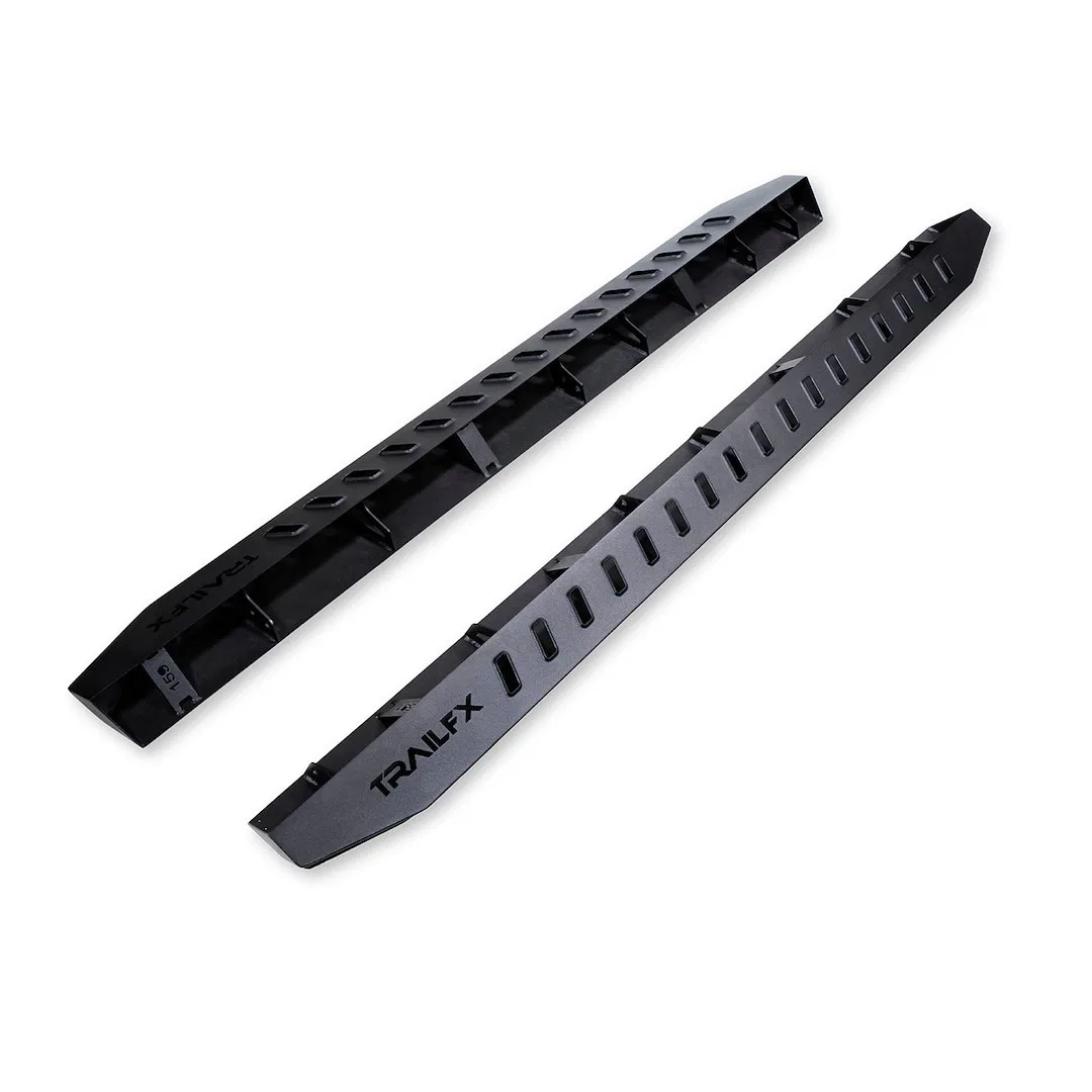 ORB011 – TRAILFX Running Board, Tube Bolt On Powder Coated Matte Black Steel With Two Step Area Per Bar